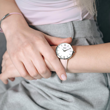 Pink Love - Woman Watch - Ladies Watch - Silver Watch - Brother & Sisters Women Watch Brother & Sisters